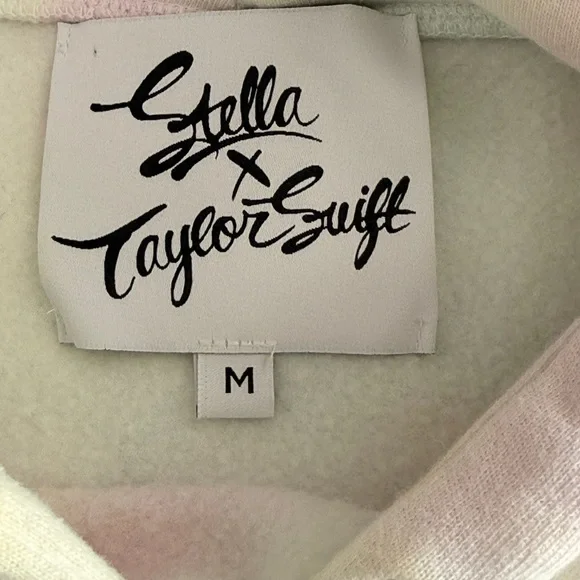 Stella x Taylor Swift tie dye embroidered lyric hoodie Size Medium